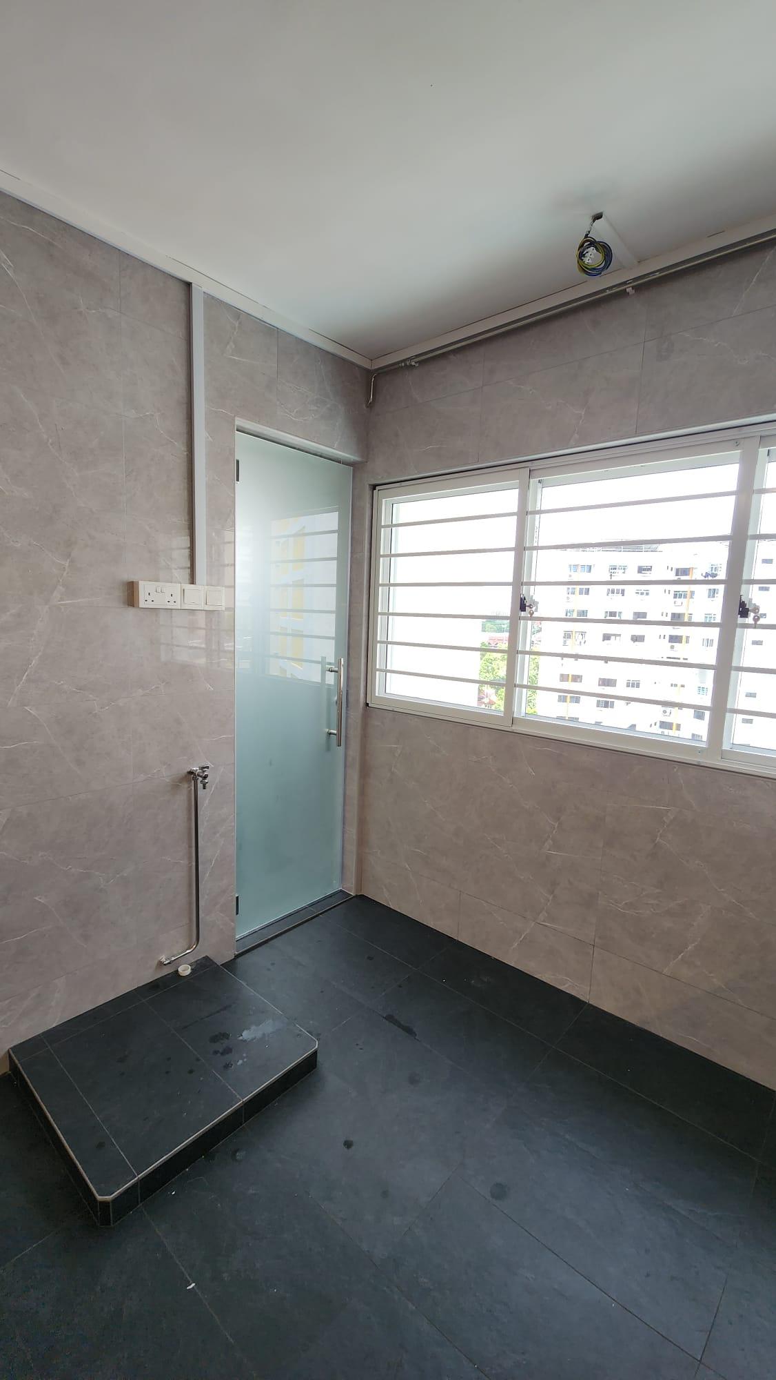 Living room with wardrobe and entrance gate