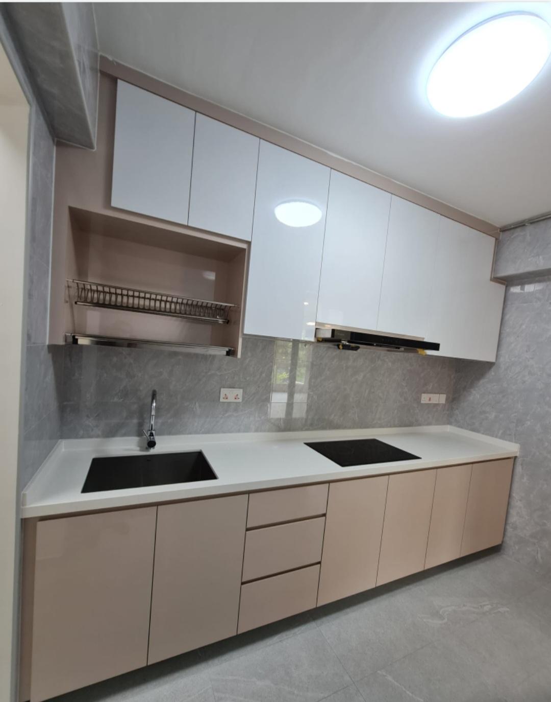 Kitchen counter and cabinetry