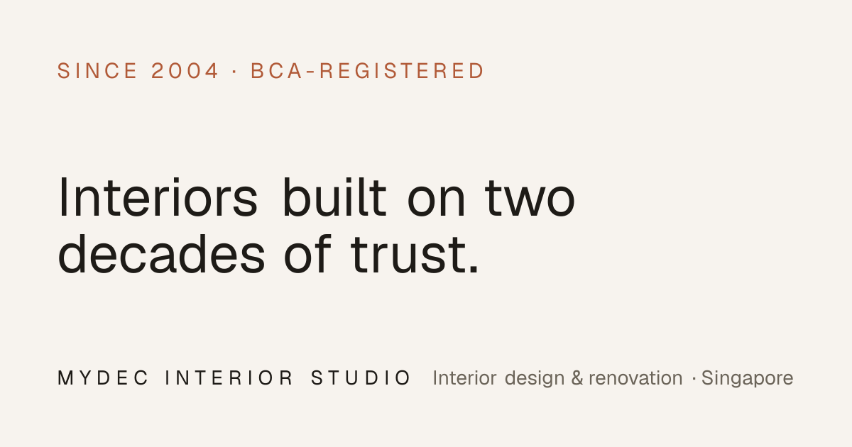 About · MYDEC Interior Studio